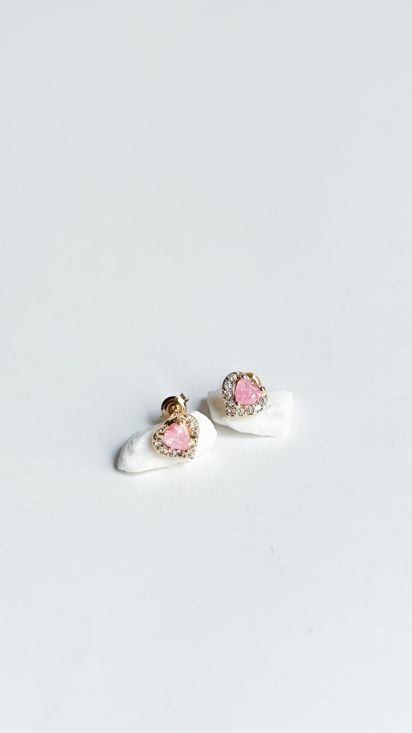 TOPO CORAZON ENCAJE ROSADO